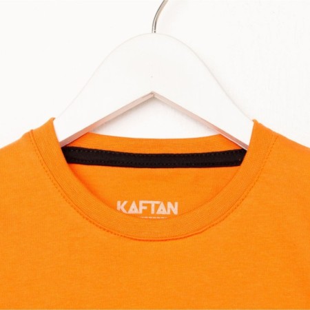 Costume for a boy (T-shirt, shorts) KAFTAN "Trendy" Size 32 (110-116), Orange color-9