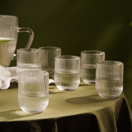 A set of glasses 6 pcs "Modern" 260 ml, 7.5x9.5 cm, round bottom, the color is transparent-6