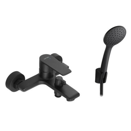 Santek's bath mixer "Arma", short surplus, with accessories, black matte-1