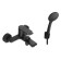 Santek's bath mixer "Arma", short surplus, with accessories, black matte
