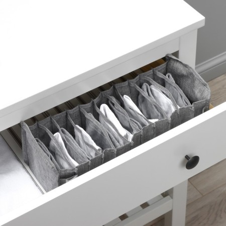 Organizer for storing linen Dalyan, 11 cells, 35 × 14 × 13 cm, color gray color-8