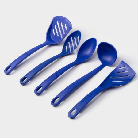 A set of kitchen supplies of the “Points”, 5 objects, the color of the blue-2