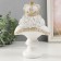 Souvenir Polystone "Bust. King" White with gold 9x14x22.5 cm