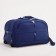 Road bag on wheels, 2 lightning departments, 2 outer pockets, long belt, blue color