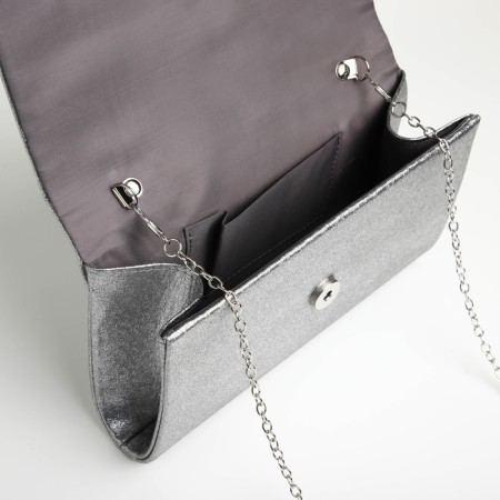 Female bag on a magnet, silver color-4