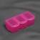 Organizer for storing trifles, 3 removable departments, 2.5 × 2.5 × 3.7 cm, color mix