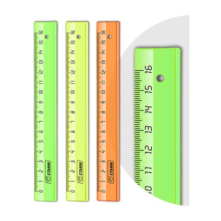 Line 16 cm Istanm, transparent, fluorescent, mix-1