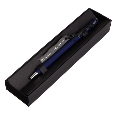 Switching handle, 0.7 mm, Bruno VisConti Palermo, blue rod, dark blue metal case, in case-3