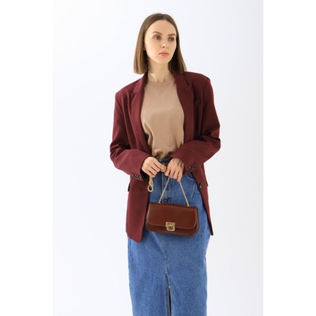 Bag-mixer on fasteners, burgundy color-3