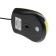 Perfeo Rainbow mouse, wired, optical, 1000 dpi, USB, yellow