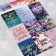Set of paper stickers "inspiration", 11 x 15.5 cm, 5 sheets