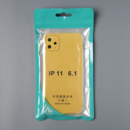 Luazon case for iPhone 11, silicone, anti -suggestion, transparent-5
