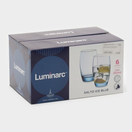 High glass high Luminarc Salto, 350 ml, blue color-2