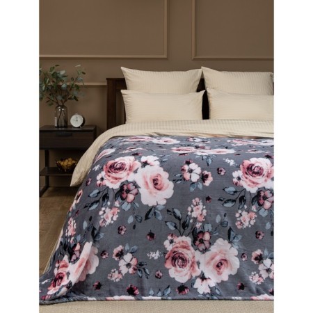 Texrepublic blanket, size 150x200 cm, gray color-3
