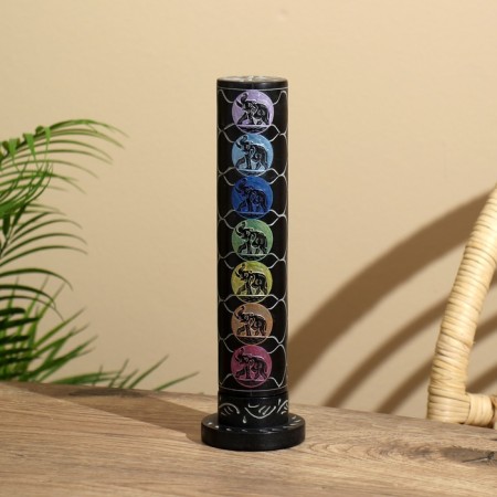 Stand for incense "Tower 7 chakras" Stone 26 cm
