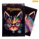Mosaic with rhinestones "Cat with glasses." Set for creativity