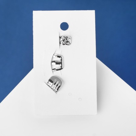 Earrings "Kaffa" set of 3 pcs., Pattern, color gold-3