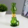 Green kerosene lamp with a handle 8x6x20 cm