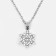 Pendant "New Year" girl in a hat, snowflakes, color silver, 45 cm