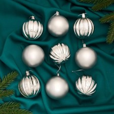 Set of balls plastic D-6 cm, 9 pcs 