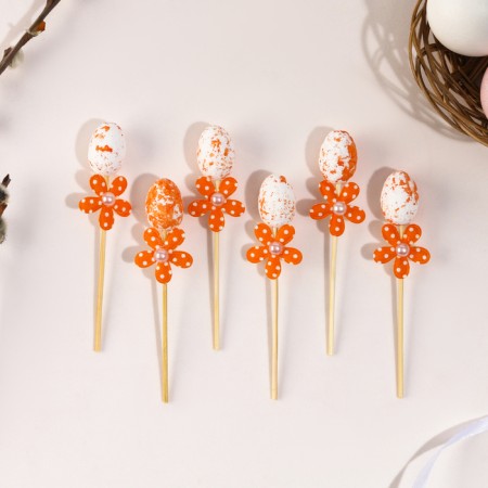 Swap eggs Orange flower, set 6 pcs.-1