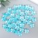 Beads for creativity plastic "Flower Pearl" set 40 pcs Blue 1.5x1.5 cm