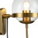 Bra Indigo, 13005/1w Bronze. 1x40W, e27, 270.5x150x221 mm, transparent color