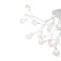 Ceiling lamp 3W, 36xg4, 56x98 cm, white