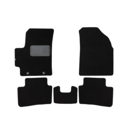 Rugs in the Premium salon for Hyundai Creta, 2021-, crossover, 5 pcs., Textile