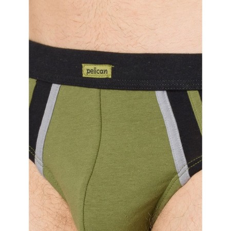 Men's panties, size 48, black color, green, 2 pcs-4