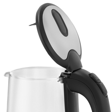 Electric kettle Vitek VT-7036, glass, 1.7 l, 2200 watts, black-silver-2