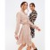 Women's dress with a bow Mist R.48, beige
