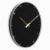 Watching clock, series: interior, smooth move, d-30 cm, black
