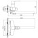Accoona A7101 bath mixer, one -leaf, with shower set, brass, chrome