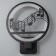 Sconces 2497/1 LED 15W 4000k black 24x24x30 cm