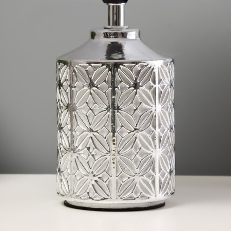 Table lamp "Daisy" E14 40W silver 20x20x31 cm-3