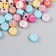 Beads for creativity plastic "English letters silver" multifaceting set 20 grams 0.4x0.7x0.7cm