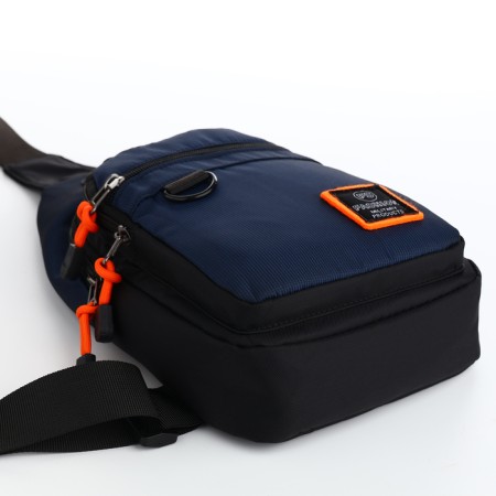 Backpack-sling, 17*8*30 cm, 2 lightning departure, 1 n/k, blue-4