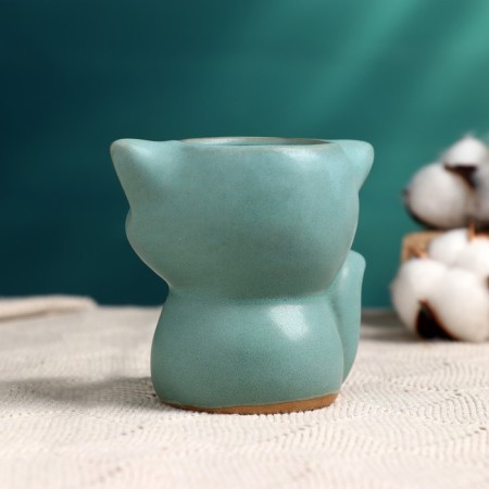 Pot "Fred Fred" Biryuzovaya, 8x9x9cm-3