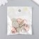 Decor for creativity plastic "Heart tied with a bow" pink, gold 0.7x2x2.4 cm