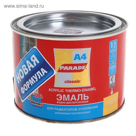 Enamel Parade A4 Termo Acryl white semi -water 120 degrees 0.45l