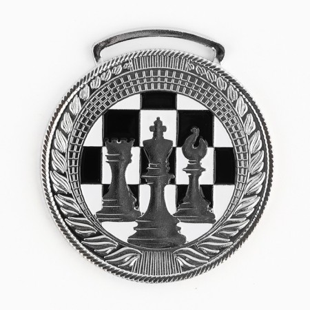 Thematic medal 191 "Chess" Diam 4.5 cm. Color ser. Without a tape-2
