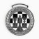 Thematic medal 191 "Chess" Diam 4.5 cm. Color ser. Without a tape
