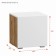 Alba Tumba, 400x361x420, white premium/oak craft gold