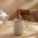 Porcelain mug SL Home "Wave in Stone", 350 ml, white color