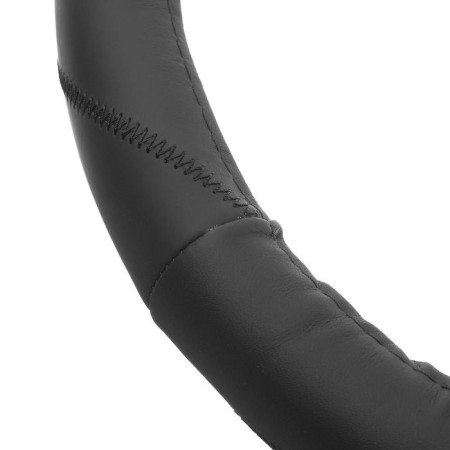 Torso braid, genuine leather, size 38 cm, black-1