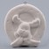 Christmas tree decoration for painting "Deer" with a suspension, brush