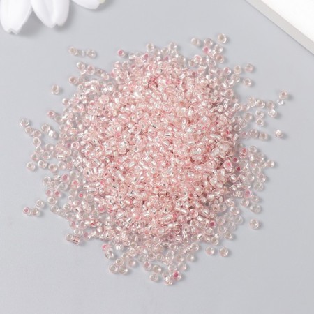 Beads "Astra" 11/0, 20 g (1103 St. Pink/Transparent)-1