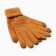 Women's gloves minku 21 cm mustard