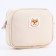 Cross-Bodi Bag on a zipper, beige color